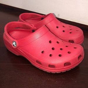 Red Crocs